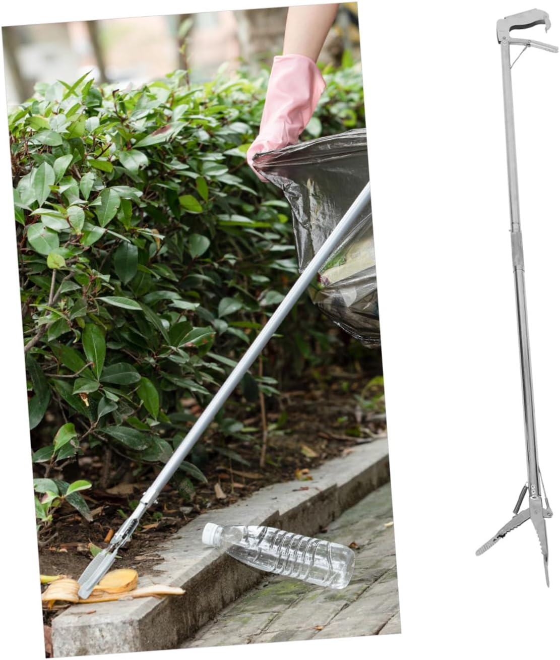 Beavorty Foldable Grabber Tool for Seniors Long Helping Grabber Reacher Construction Convenient Picker for Daily Tasks for Elderly and Mobility Assistance