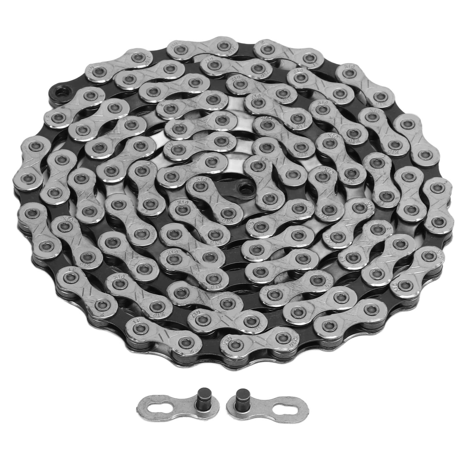 Cadena de bicicleta de 10 velocidades Cadenas de bicicleta duraderas de acero de aleación de primera calidad de bajo ruido para bicicletas de montaña de carretera 116 eslabones