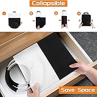 Vista 6 de BlissTotes - Canasta de lavandería de 75 litros, cesta de ropa independiente, cesta de ropa sucia plegable, tela impermeable con asas de aluminio