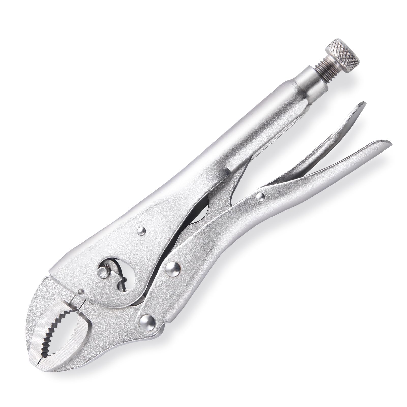 GOLD DEER 10Inch Locking Pliers Curved Jaw Vice Grips Pliers with Two-Position Opening Adjustment Vice Grip Clamps for Clamping Twisting Welding