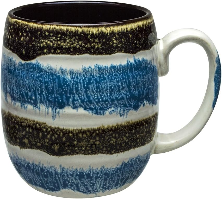 Coffee Mug Set of 4, Large 16 oz Unique Mugs, Microwave Safe Glazed Sturdy Kitchen Decor Modern Cups, Mom Coffee Mugs Gifts
