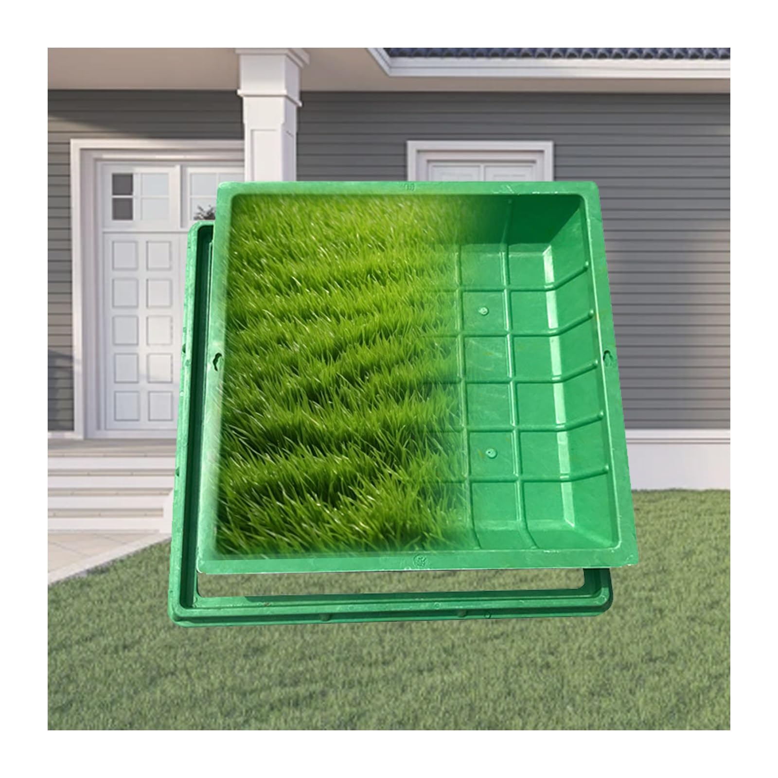 Copertura rotonda invisibile per ispezionare la copertura personalizzabile con design a prova di caduta (B70 x 70 cm / 27,5 x 27,5 pollici)