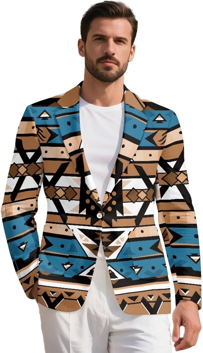 AFPANQZ Men's Suit Blazer Casual Coats Lightweight Party Jackets Sports Coat Pockets One Button Tuxedo Suits