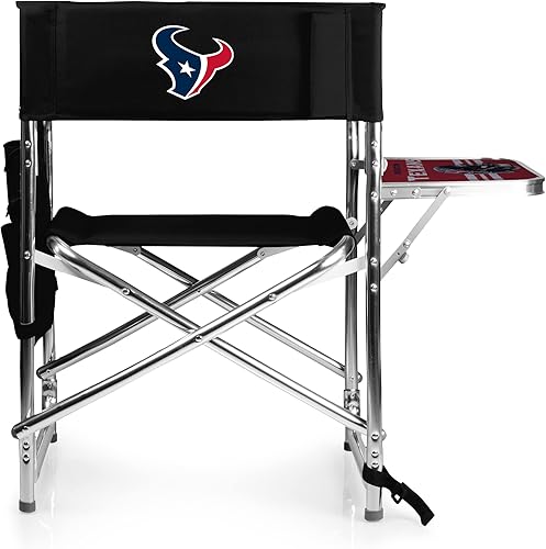 Miniatura 18 de PICNIC TIME NFL Unisex-Adult NFL Sports Chair with Side Table, Beach Chair, Camp Chair for Adults Negro