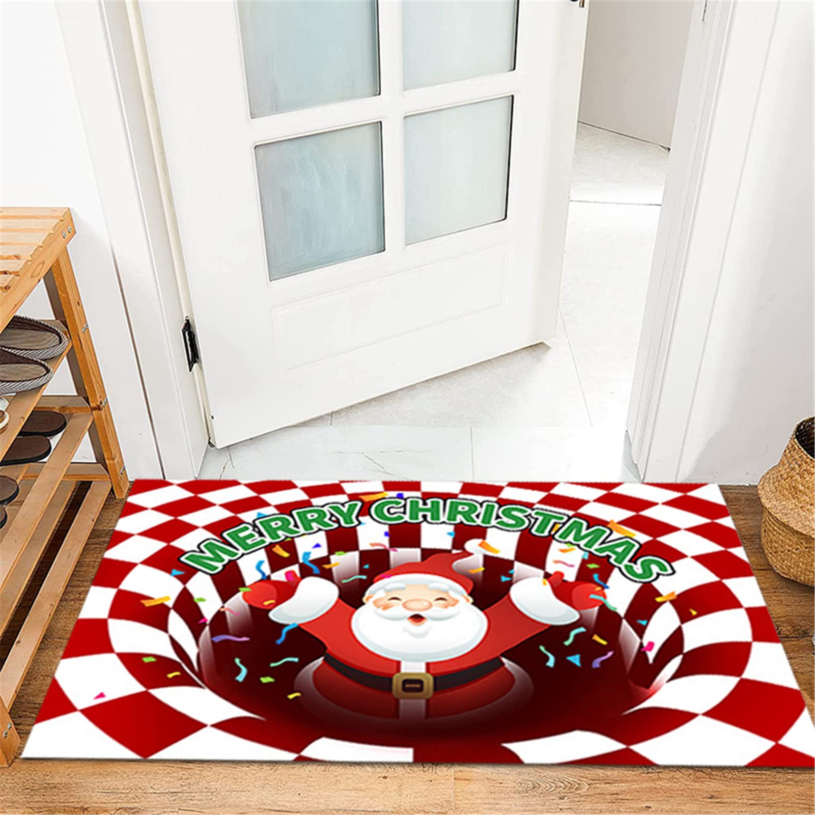 Décoration Sol Noël Ambiance Festive Tapis De Porte De Noël 3D Illusion D' Optique - Diamètre 60 Cm - Antidérapant, Doux - Décoration Salon, Chambre, Entrée Tapis Porte Illusion Optique Diamètre 60cm Décoration Sol Noël Ambiance Festive Tapis De Porte De Noël 3D Illusion D' Optique - Diamètre 60 Cm - Antidérapant, Doux - Décoration Salon, Chambre, Entrée Tapis Porte Illusion Optique Diamètre 60cm