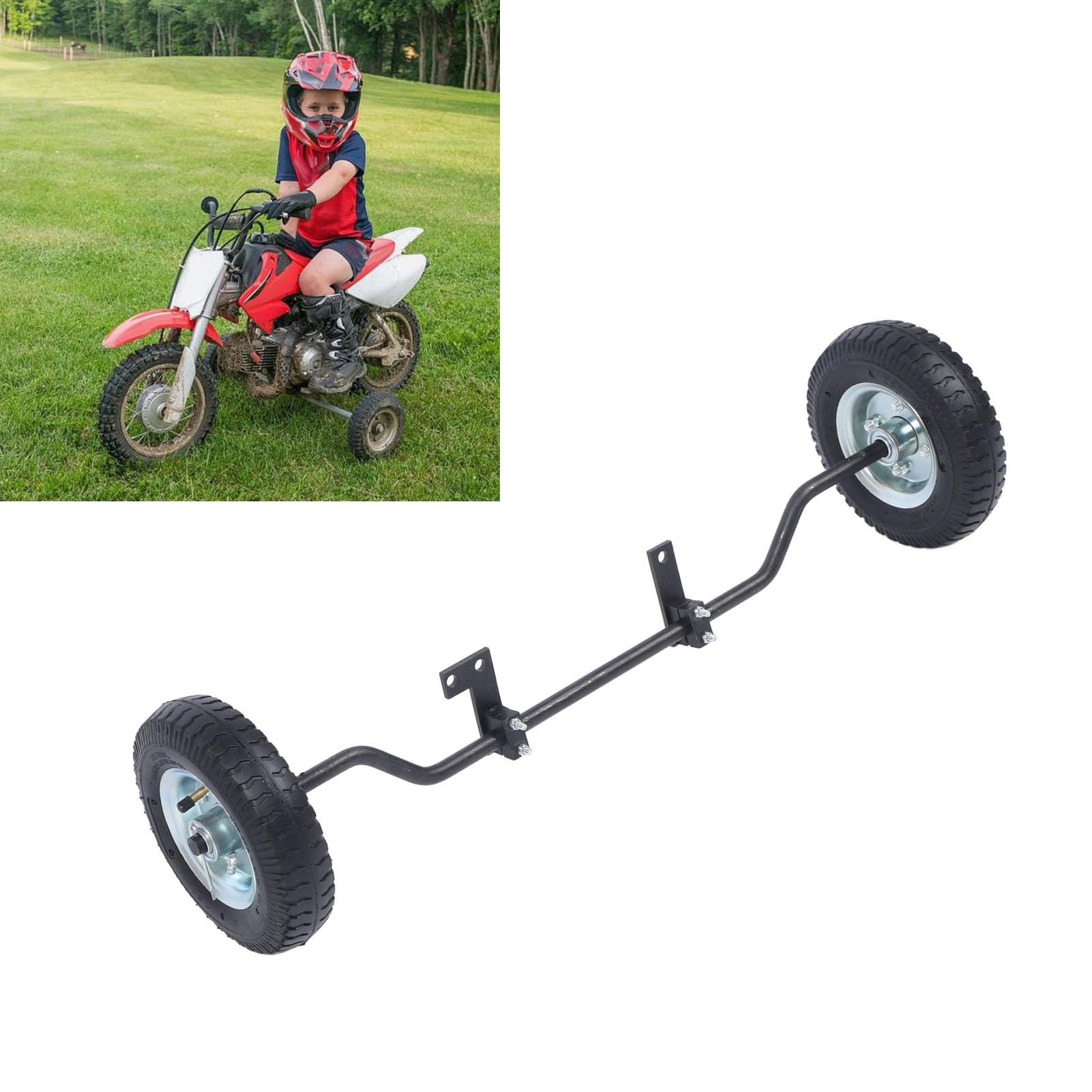 Akozon Rueda de Entrenamiento para Moto de Cross de 8 Pulgadas 1602 UT H Ruedas Todoterreno Universales Rueda de Entrenamiento para Motocicleta de Repuesto Rueda de Entrenamiento