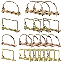 Vista 1 de 22 pasadores de bloqueo de eje de 1/4, 5/16 y 3/8 pulgadas de diámetro en 2 formas de cuadrado y arco, pasador de enganche de remolque resistente