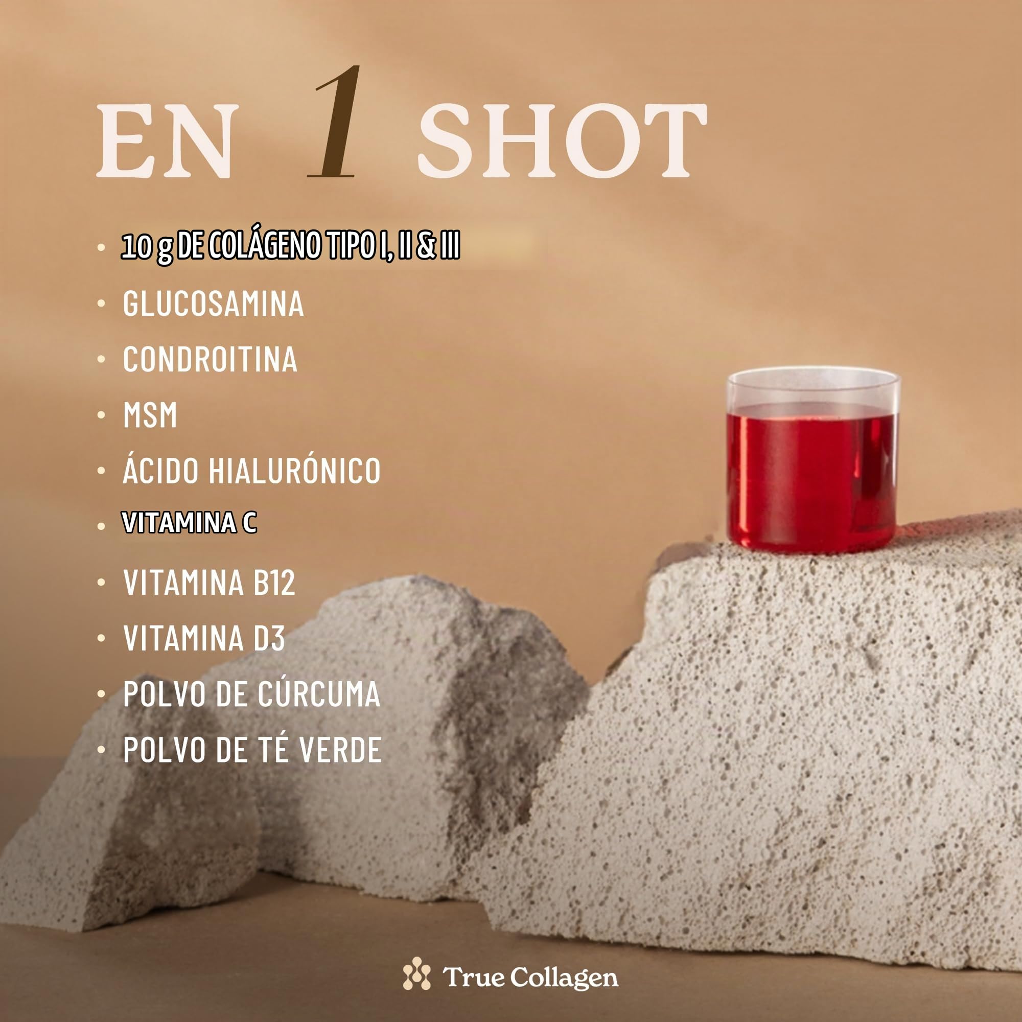 True Collagen Articulations | Complément liquide de collagène hydrolysé 10 000 mg - 2 x 500 ml 40 jours | Types I II III glucosamine MSM curcuma et chondroïtine pour des articulations des cheveux une