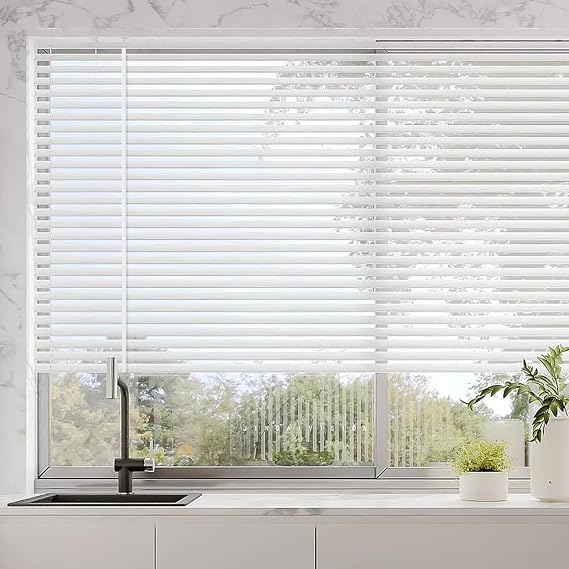 TEHAUX 46 Extra Long Blind Wand Replacement with 9 Hooks - Sectional Vertical Blind Rod Stick for High Windows & Couch Corners - Sturdy Tilt Wand Opener Pole, White