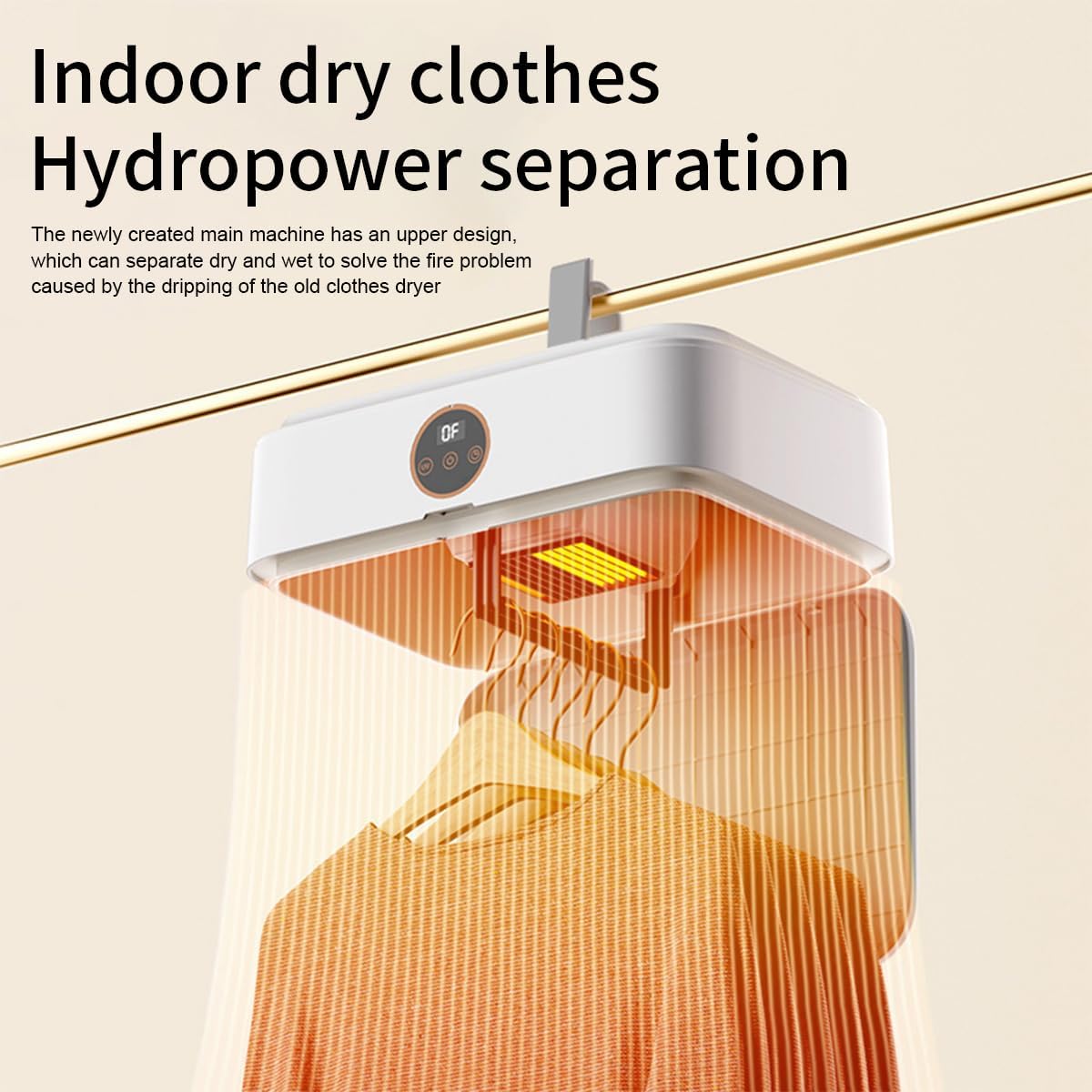 Portable Clothes Dryer Mini Dryer for Apartment RV Travel Dorm Portable Laundry Dryer Small Compact With Fast Drying Adjustable Timer Quiet Operation Remote Control-White