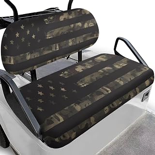 KEIAHUAN Golf Cart Seat Cover Universal Reat Seat Cover for Club Car Full Wrap-Around Design Bench Seat Cover Soft Comfortable Anti-Scratch Golf Car Seat Protectors