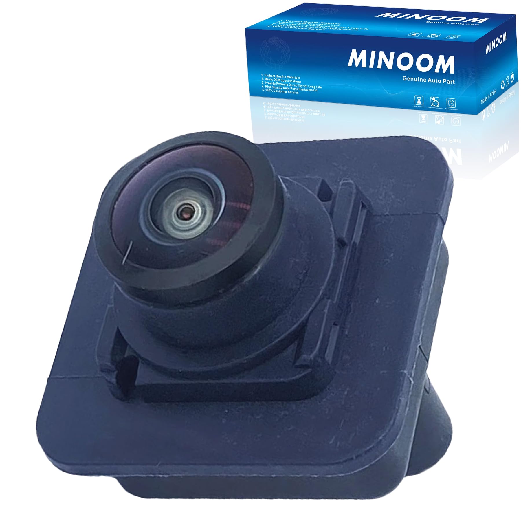 MINOOM GD9T-19H222-AG Front Grille Parking Camera Replacement for Continental 2017-2018 2.7L 3.0L V6 Turbo, 3.7L V6, for Aviator 2020-2023 3.0L V6 Tu Part No.#GD9T19H222AE