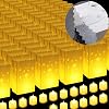 2025 New Waterproof 100 Pcs - Luminary Bags with Flameless Candles - Plastics Reusable Luminaries with Led Lights - Christmas Luminary Bags for Outdoors Birthday Wedding Thanksgiving Party Decor