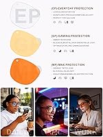 Vista 4 de ANYLUV Gafas de luz azul para mujeres y hombres, lentes de bloqueo de luz azul para mujer, anteojos de computadora antifatiga ocular