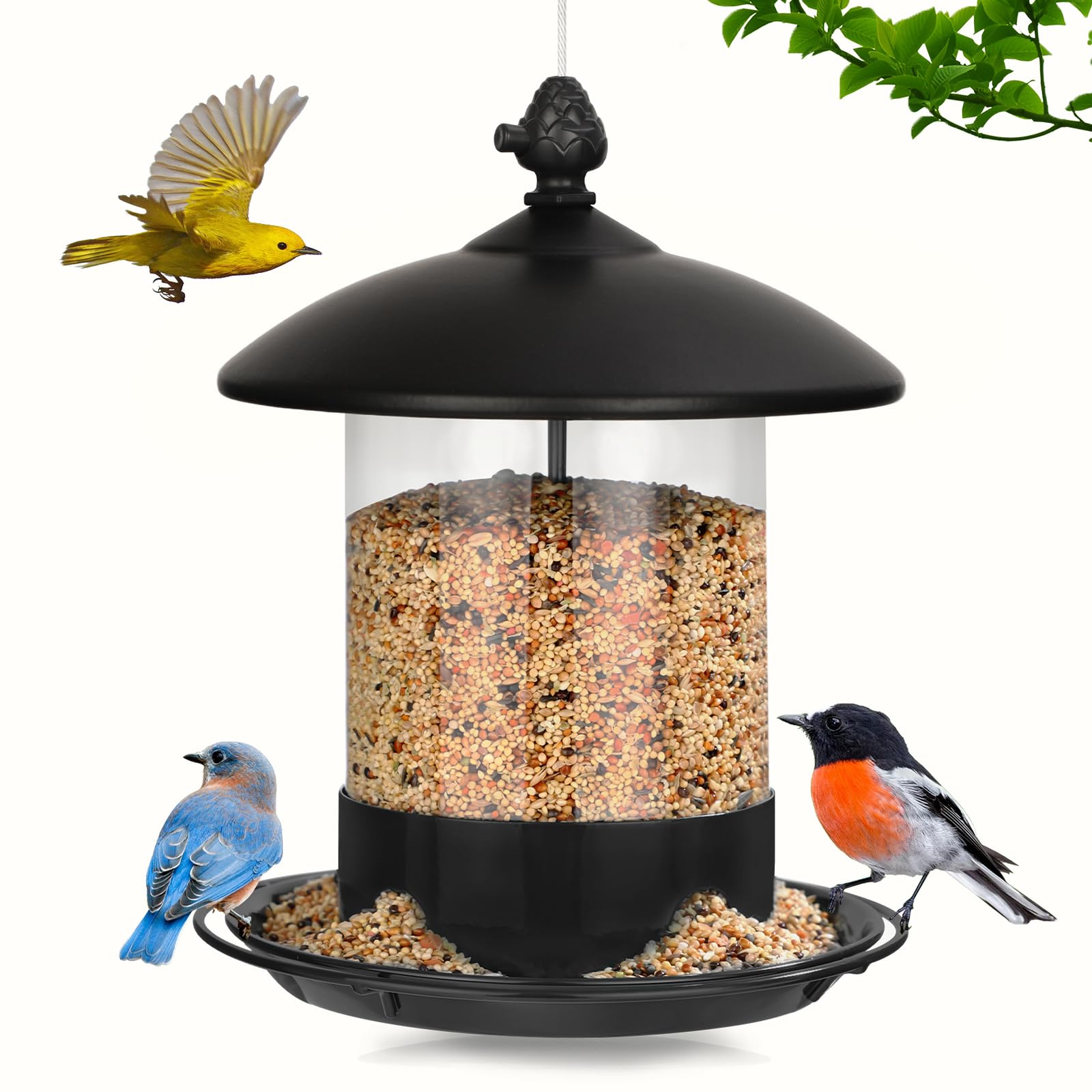 Gbekery Metal Bird Feeder