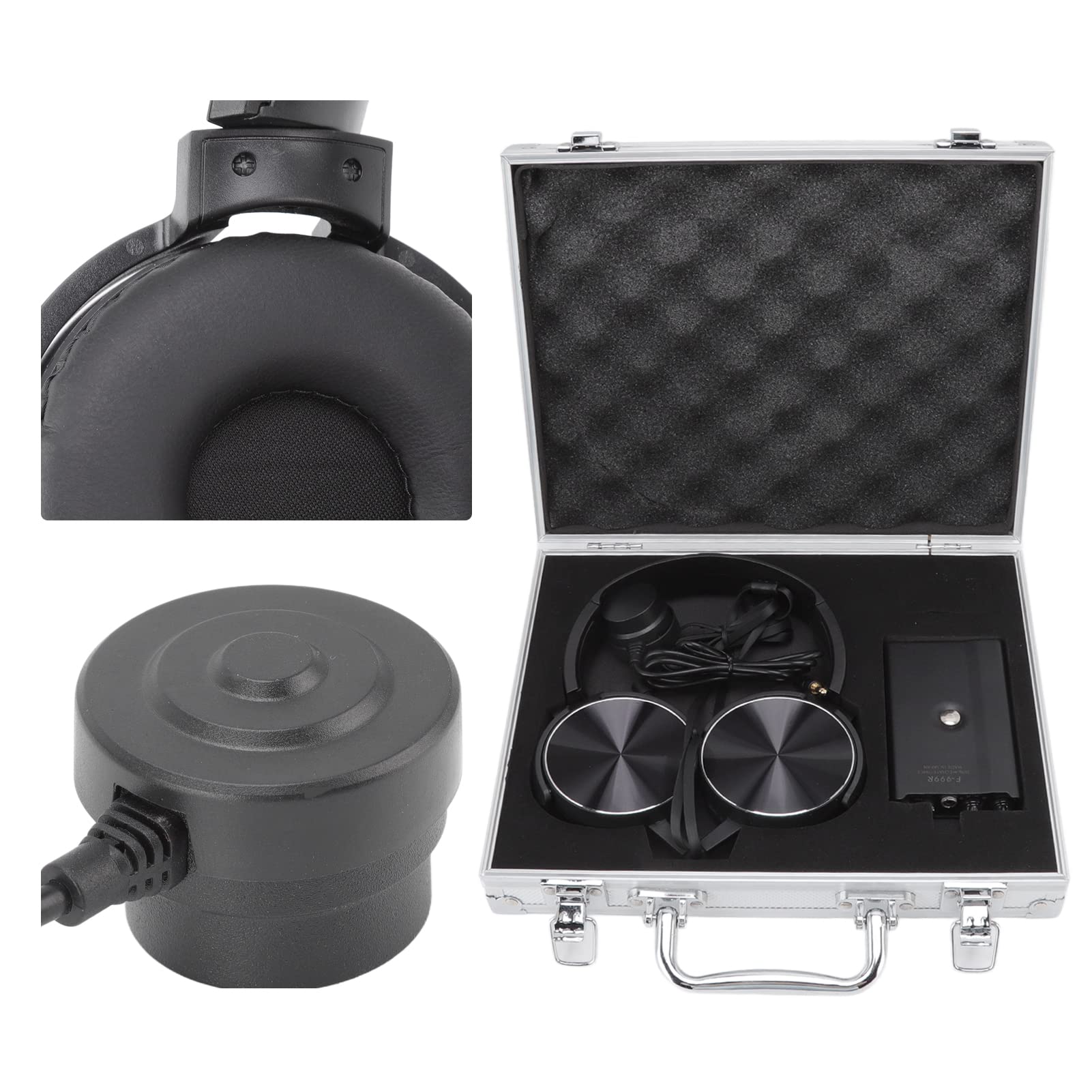 F999R Detector de Fugas Grado Profesional 4 Ajuste de Engranajes Reducción automática de Ruido Gas Agua Calefacción por Suelo Radiante Probador de Fugas para fontanería Técnicos