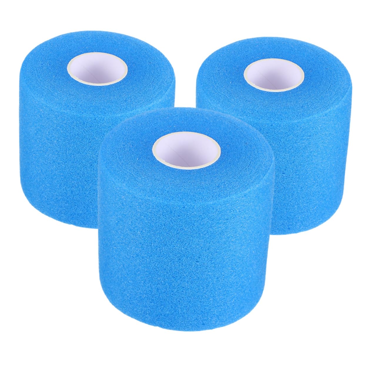 OSOLADY 3 Rolls Sports Shock Absorbing Belt Athletic Tape Portable Sports Wraps Training Athlete Tape Racket Damping Wraps Portable Athlete Tape Breathable Athlete Tape Sponge Blue