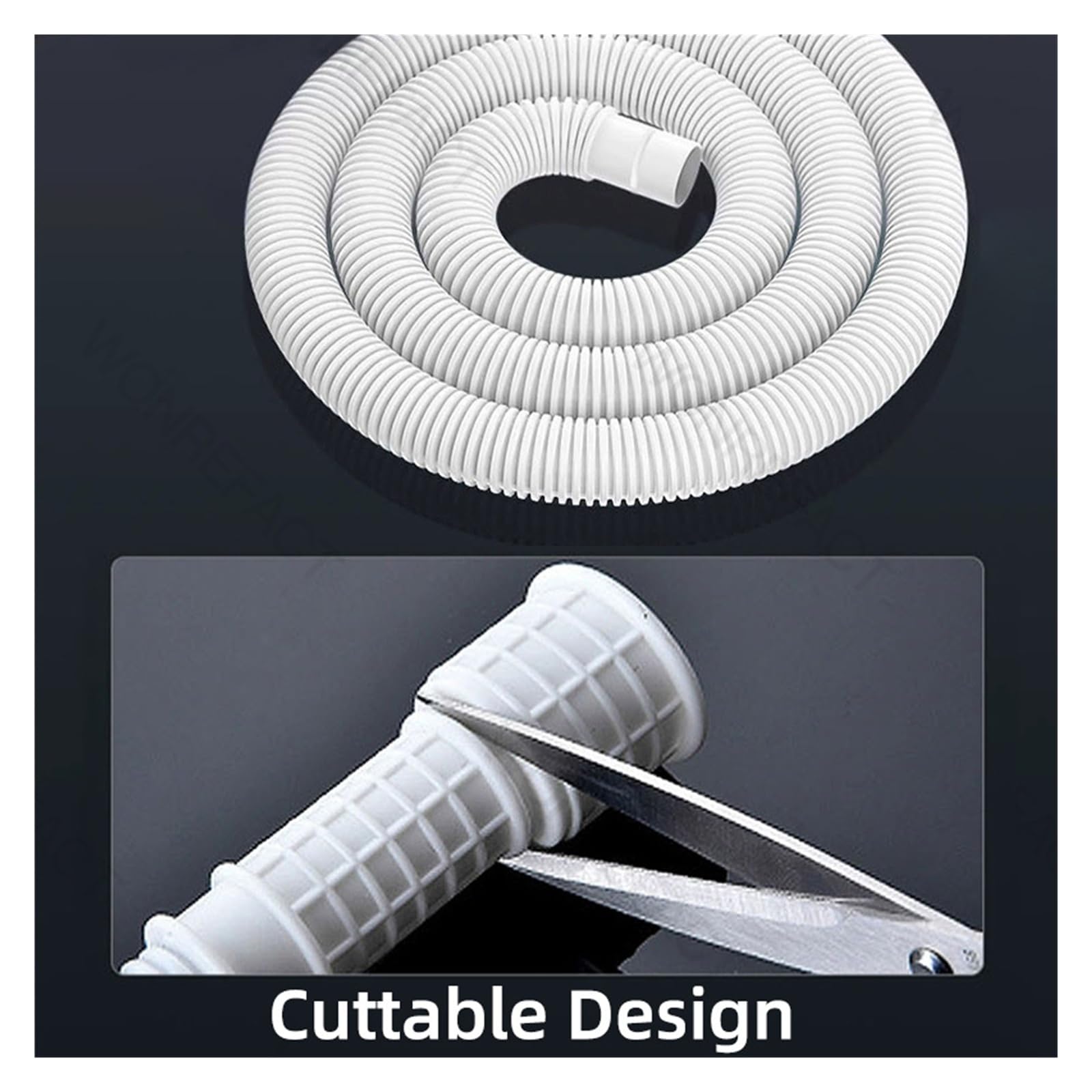 Manguera De Drenaje Universal for Aire Acondicionado, Manguera De Drenaje Extendida De 15 A 20 Mm, Tubo De Drenaje Corrugado Cortable(Thickened-10m)