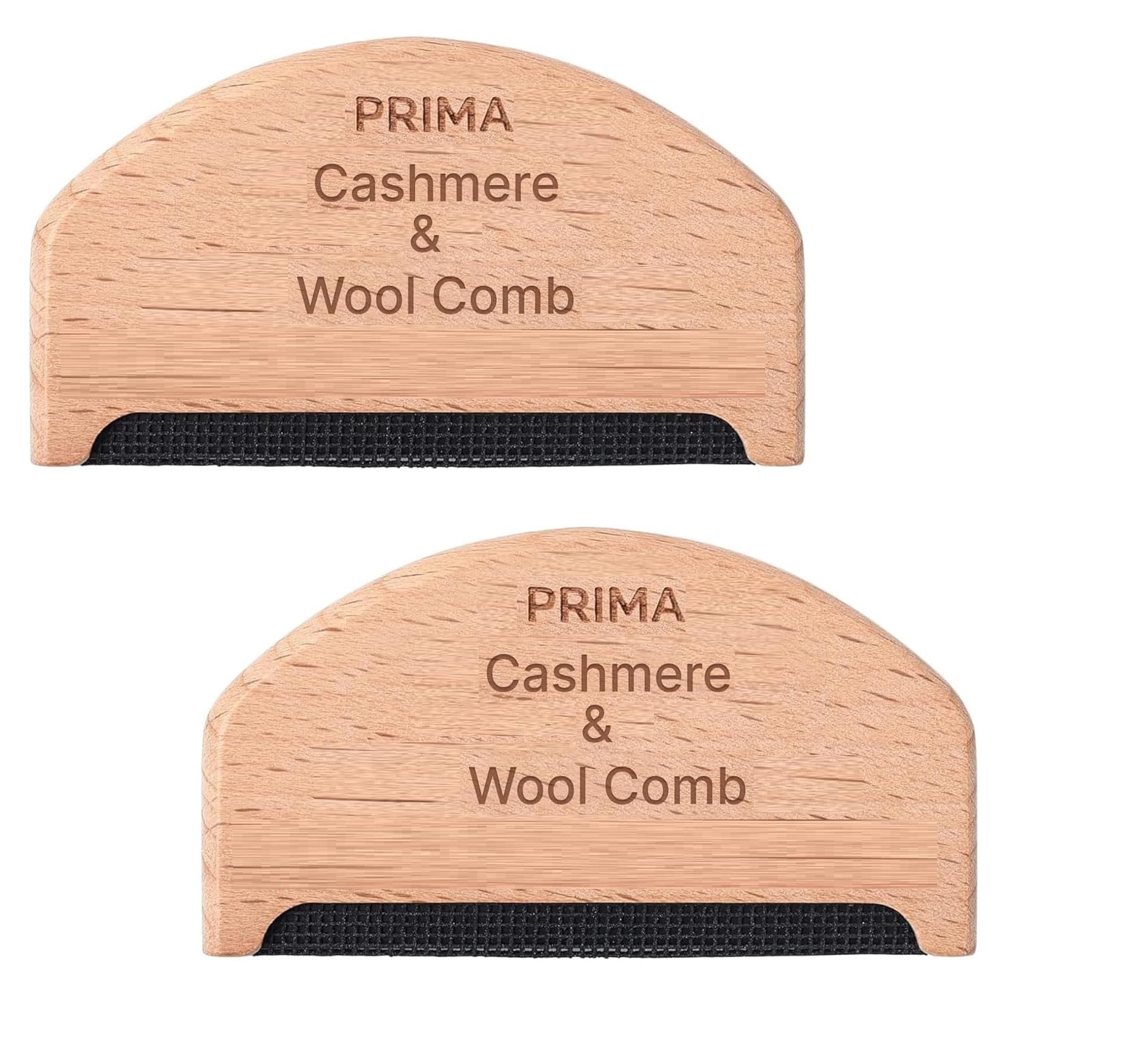 Prima 2 Pcs Wooden Comb For Knits, Cashmere And Fine Wool Sweaters Cashmere Comb Wooden Fabric Shaver Fuzz Manual Portable Depiller For Clothes, Fuzz, Bobbles Remover With Copperhead