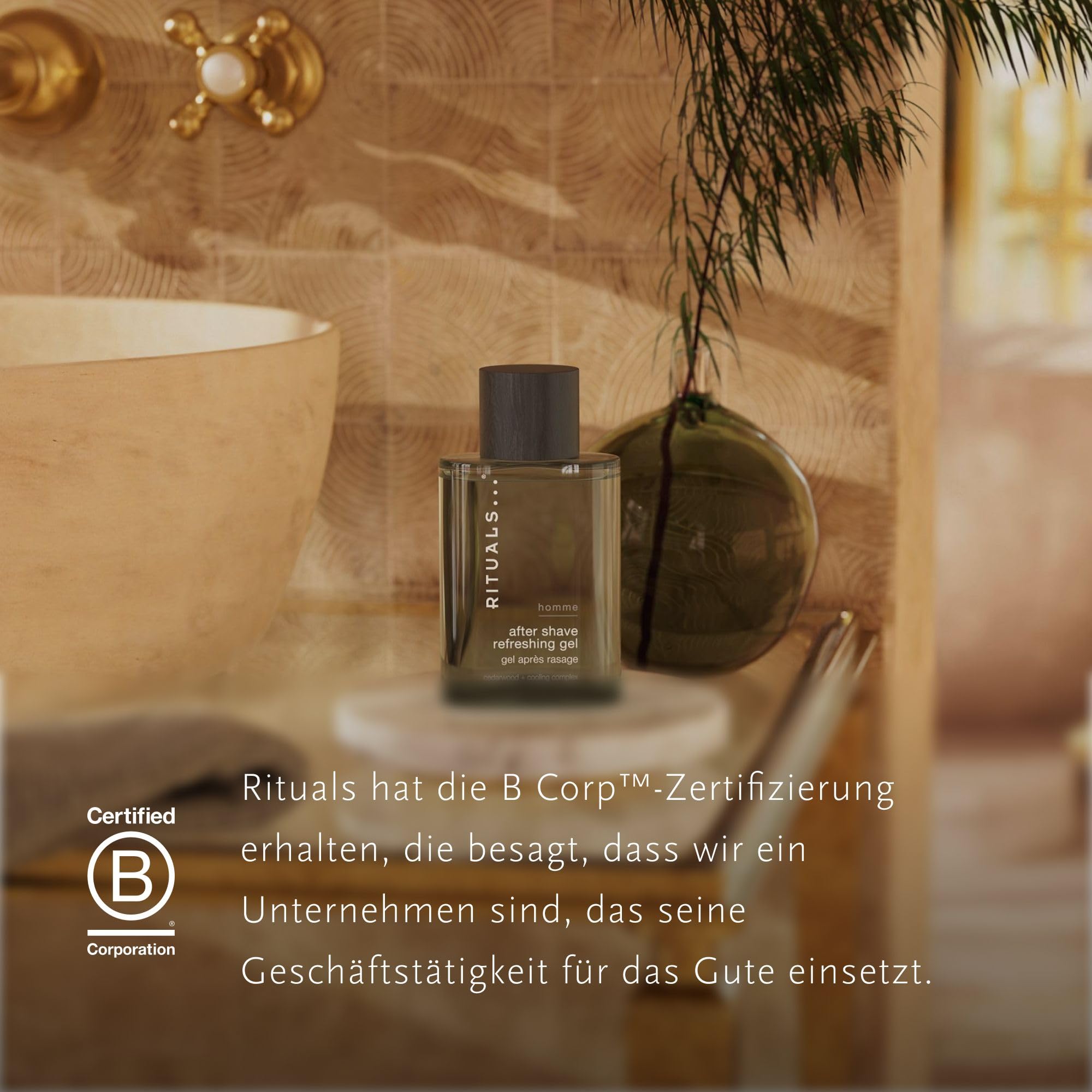 RITUALS Homme After Shave Gel für Männer, Erfrischendes mit Ginseng und Cooling-Komplex, beruhigt und spendet Feuchtigkeit, 100 ml