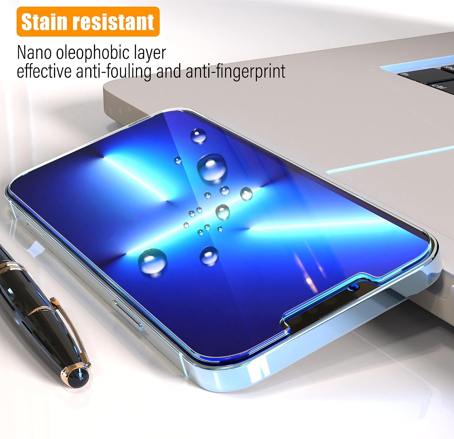 𝟮𝟬𝟮𝟮 𝙐𝙥𝙜𝙧𝙖𝙙𝙚𝙙 UniqueMe 5 in 1 Designed for iPhone 13 Clear Case 6.1 inch with 2 Pack Tempered Glass Screen Protector + 2 Pack Camera Lens Protector [Yellowing-Proof] Military Grade Drop Protection Kit Case with Screen Protector (Grey)