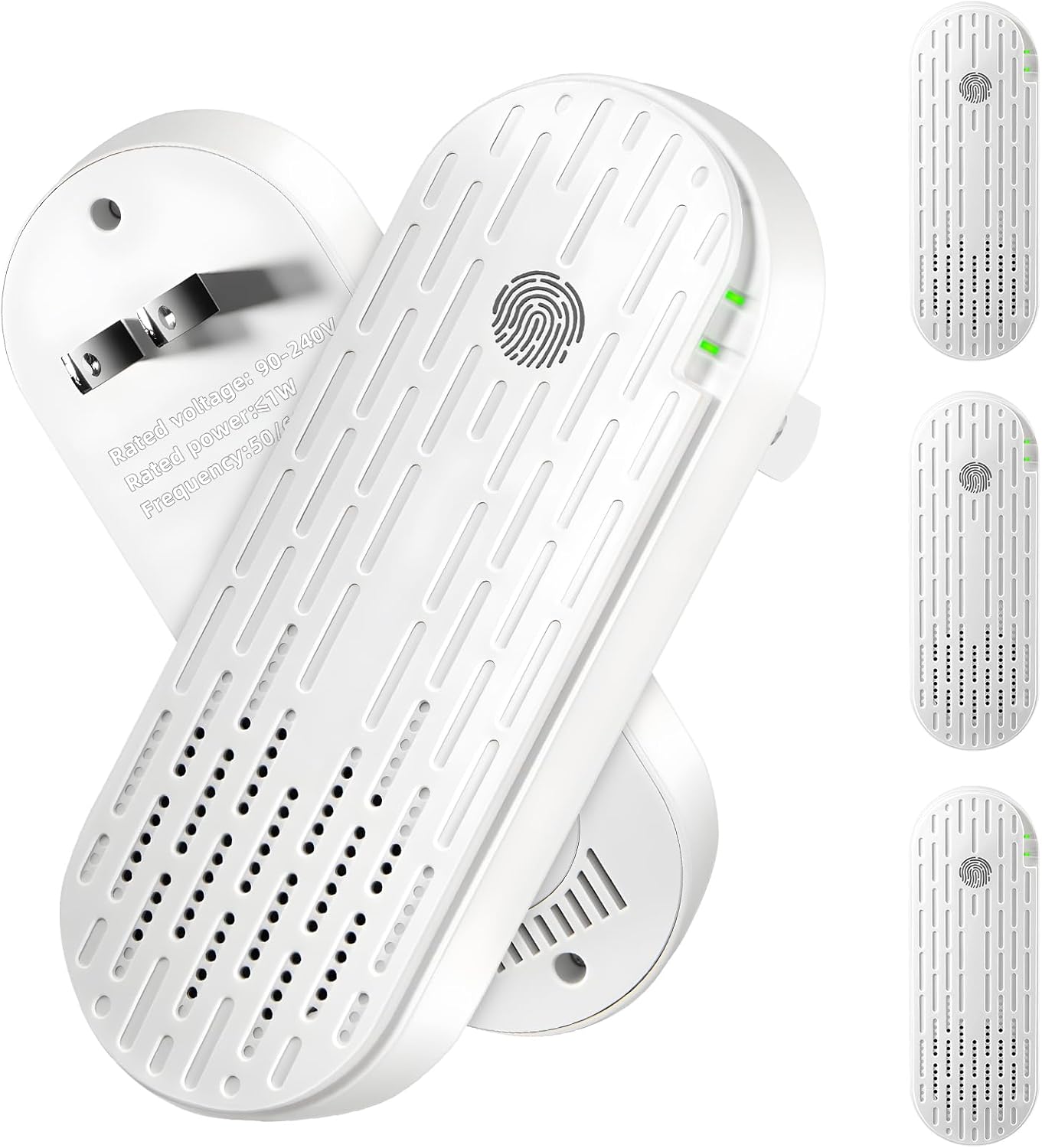 Plug In Air Ionizers - 4 Pack, Negative Ion Air Purifier for Home with Aroma Sheet | Quiet Operation | Air Freshener for Bedroom, Office, Garage Room,Portable Air Cleaner Odor,Pets Smell