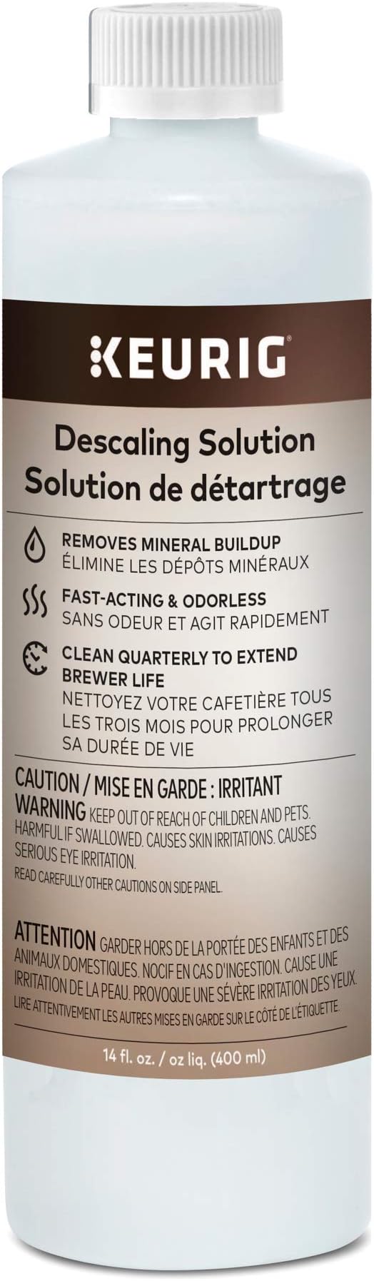 Amazon.com: Keurig Brewer Cleaner Includes 14 oz. Descaling Solution ...