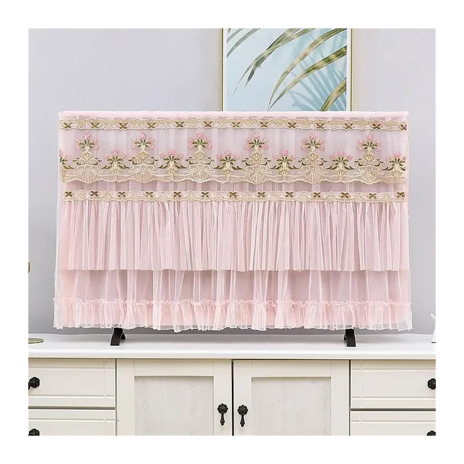 GSJNHY Tv Covers TV Cover 55 Inch Household Wall Mounted Television Curtain Cloth for home(Style 06,156x91cm)