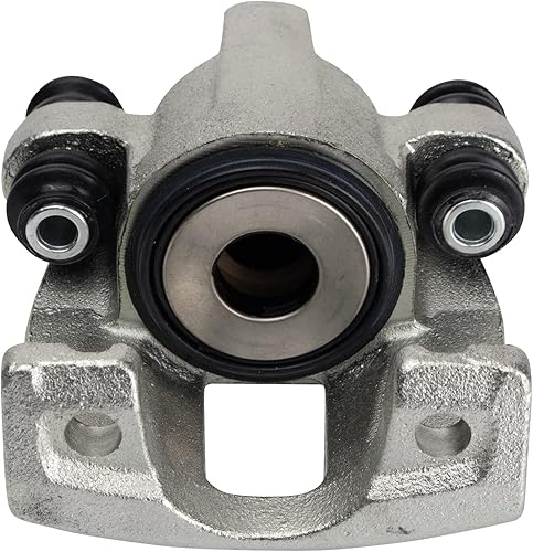 Miniatura 8 de TRQ Kit de pastillas de freno trasero y rotor, pinza de freno, rotor de freno semi-metálico sólido compatible con Jeep Grand Cherokee 1995-1998