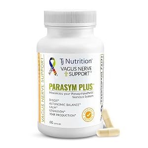 Parasym Plus Vagus Nerve Support Patented Digestive Nutritional Supplements Energy Booster for Men and Women Memory Supplement for