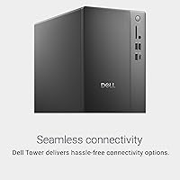 Vista 3 de Dell Tower Desktop ECT1250 - Intel Core Ultra 7-265 Processor, UHD Graphics, 32GB Memory, 1TB M.2 SSD, 3.0 SD Card Reader, Wired Keyboard and Mouse
