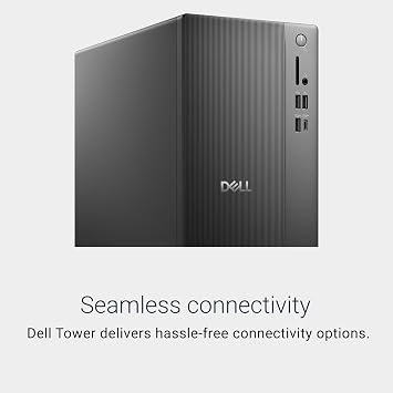 Dell Tower Desktop ECT1250 - Intel Core Ultra 7-265 Processor, UHD Graphics, 16GB Memory, 1TB M.2 SSD, 3.0 SD Card Reader, Wired Keyboard and Mouse, Windows 11 Pro, Basic Onsite Service