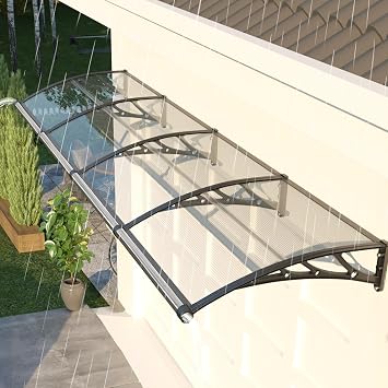 Door Awnings Exterior, 48x160 Inch UV/Rain/Snow Proof Awning for Outside
