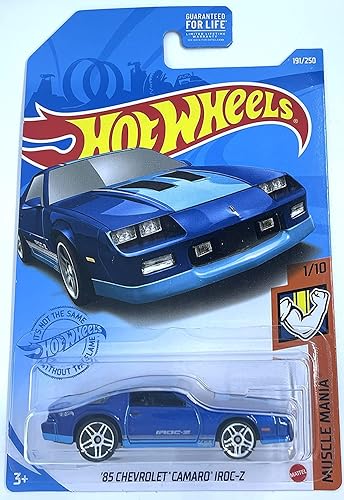 Hot Wheels - Chevrolet Camaro IROC-Z 85 - Muscle Mania 110 Azul 191250