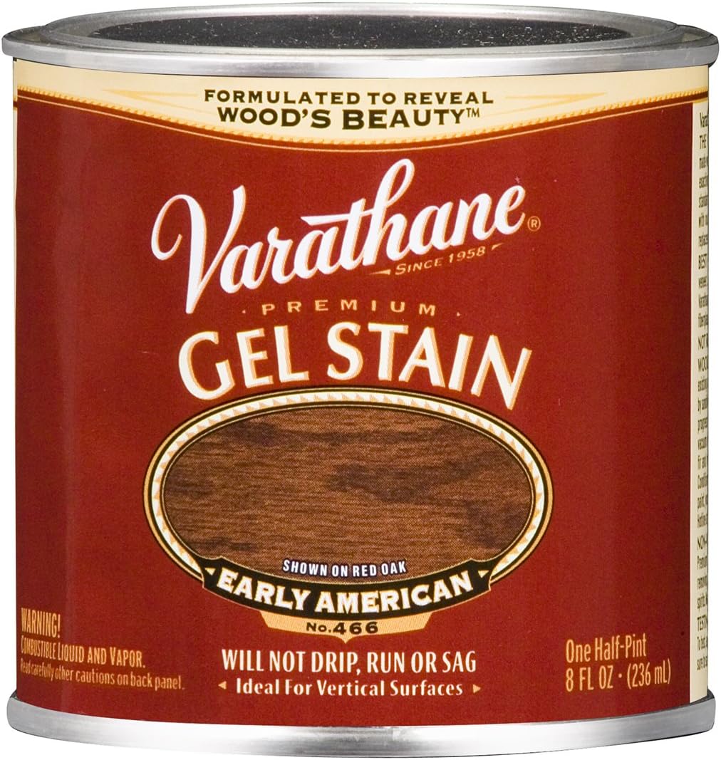 Varathane 224502 Premium Gel Stain, Half Pint, Early American