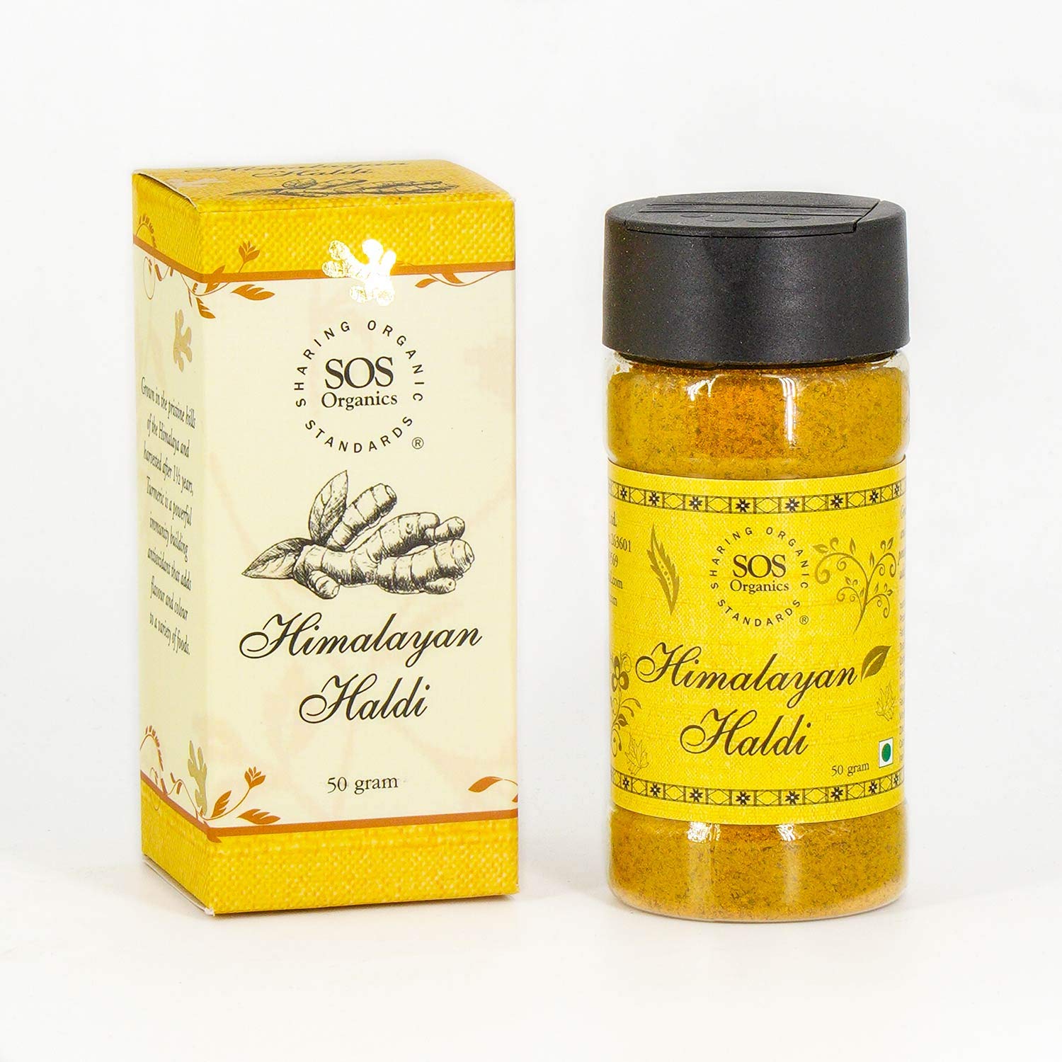 SOS Organics Himalayan Haldi | Dark Yellow | 50g