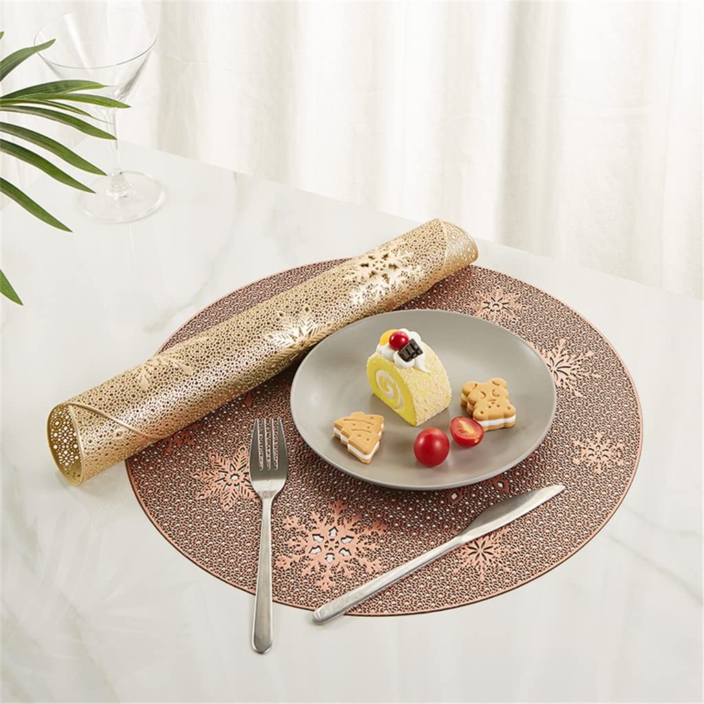 Creux Isolation Coaster Pads Table Bol Tapis Home Decor Résistant À La Chaleur Napperon pour Table À Manger 10 Pcs Napperons (A)
