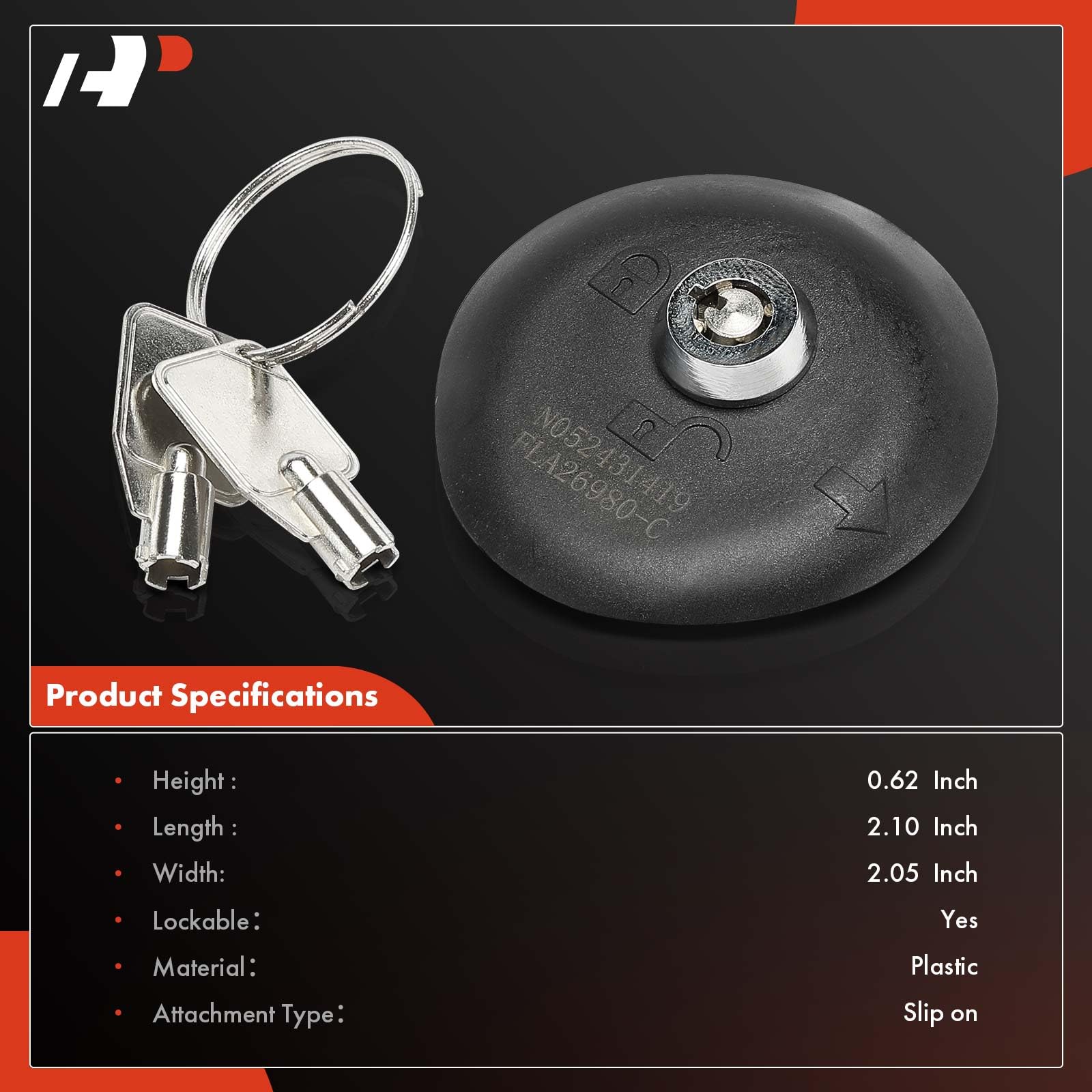 A-Premium Fuel Tank Cap Compatible with Ford Vehicles - EcoSport