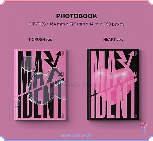 Miniatura 2 de DREAMUS Stray Kids - MAXIDENT Edición Estándar CD+Beneficio de preventa (T-Crush+Heart ver. Set) (JYPK1467)