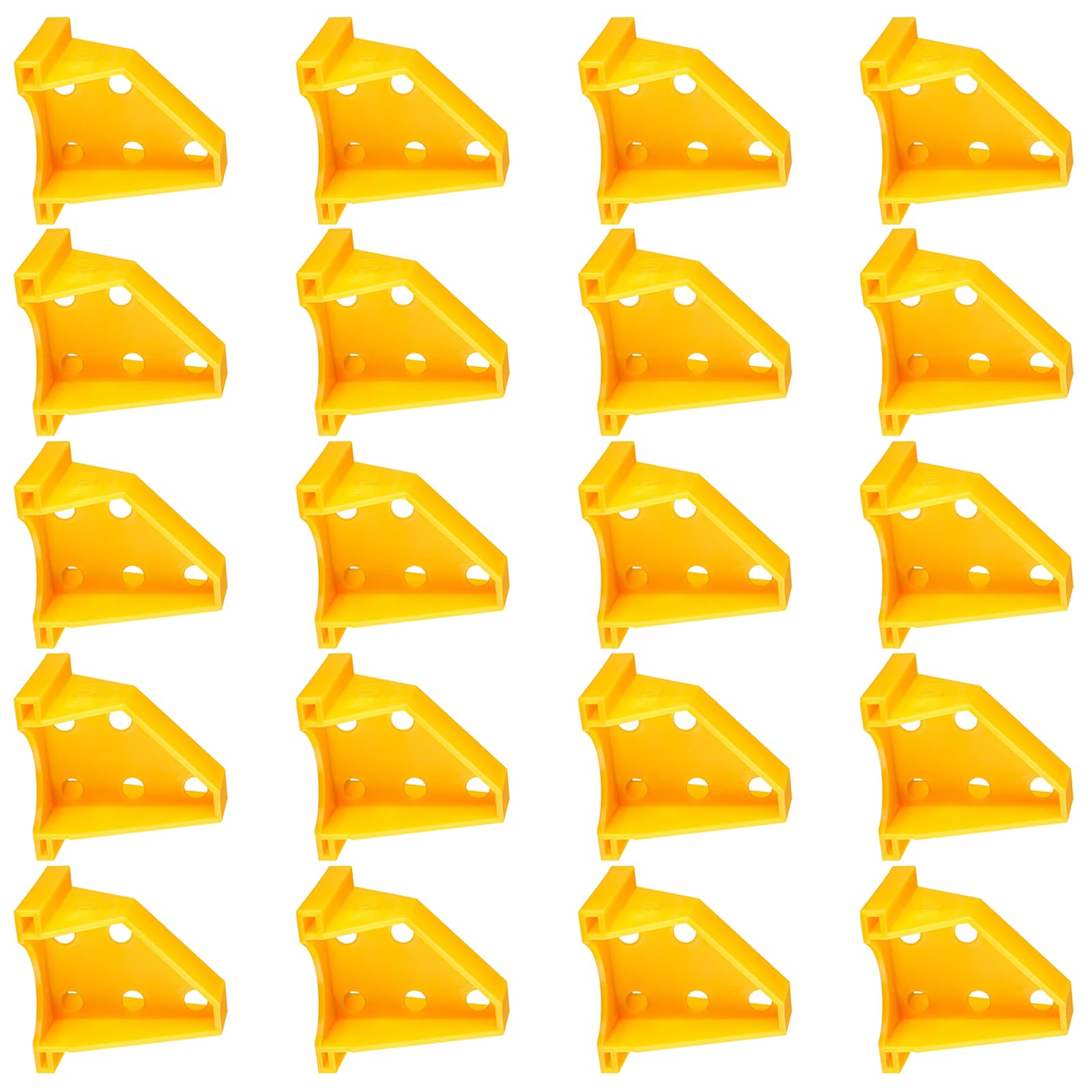 Woedpez Yellow 3 Bright Woodworking Shims 20Pcs Double Head Design For Visible Furniture Construction And Craft Tasks Double Sided Wood Spacer Tool For Home Improvement