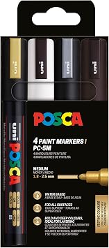 Posca Uni-Ball 182544   4  PC-5M   1.8-2.5mm