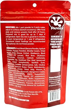 Pangea Fruit Mix with Insects Crested Gecko Complete Diet, 8oz