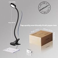 EYOCEAN LED Olvasólámpa Klippes Asztali Lámpa 3 Szín 9 Fényerő USB Kábellel 9