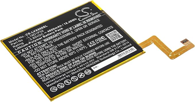 L19D1P32 Battery Replacement for TB-X606F Tab M10 Plus 3.85V