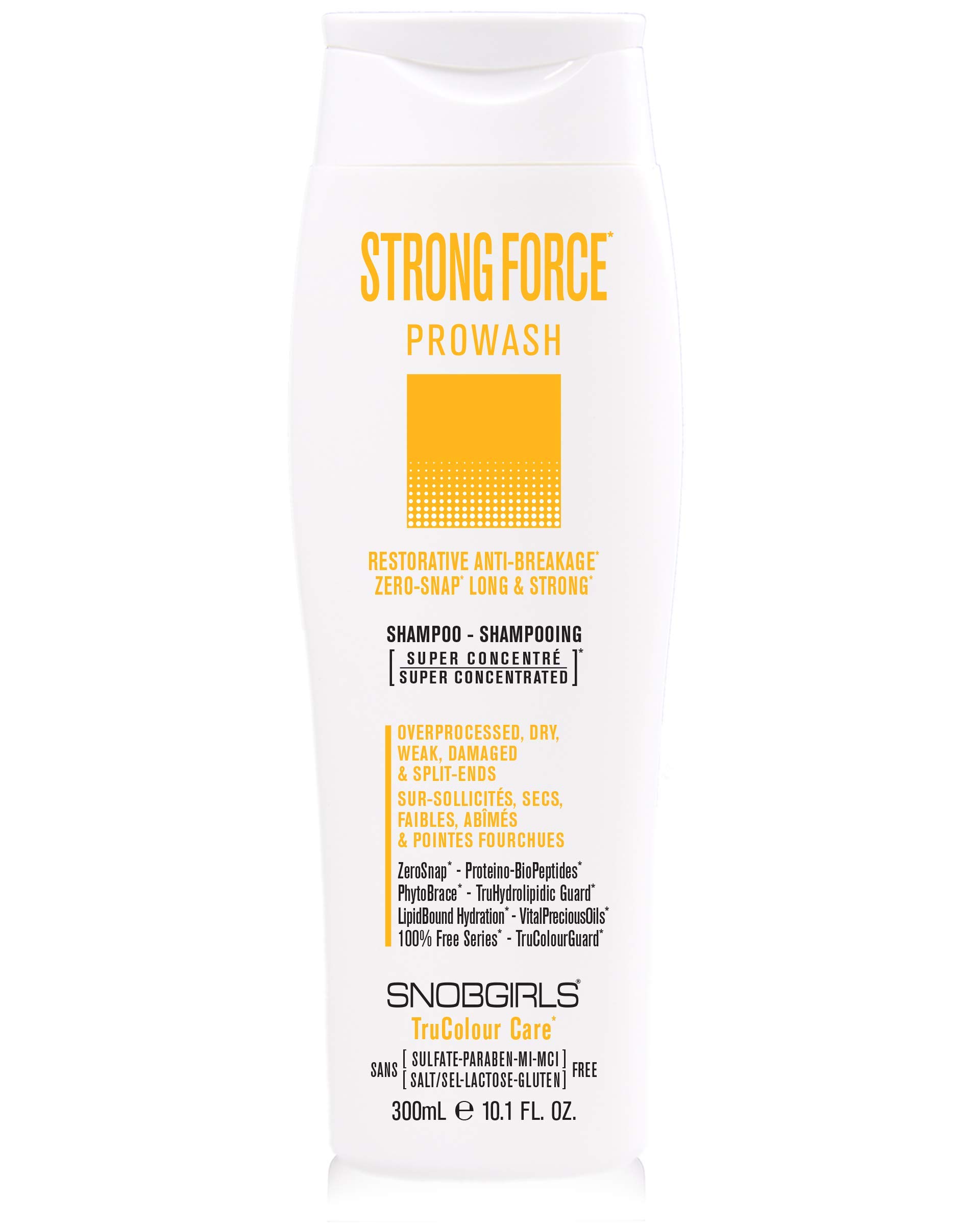 SNOBGIRLS STRONGFORCE Prowash (Hair Shampoo) AntiBreakage Length strengthening shampoo, damaged length | For Overprocessed, Dry, Weak, Damaged Hair, Split-Ends