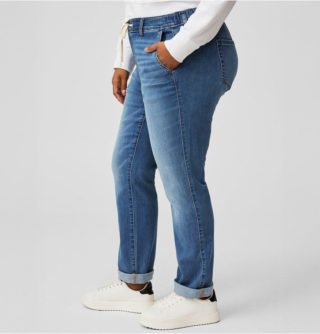 Torrid Women's Plus Size Weekend Boyfriend Mid-Rise Jean - Image 7