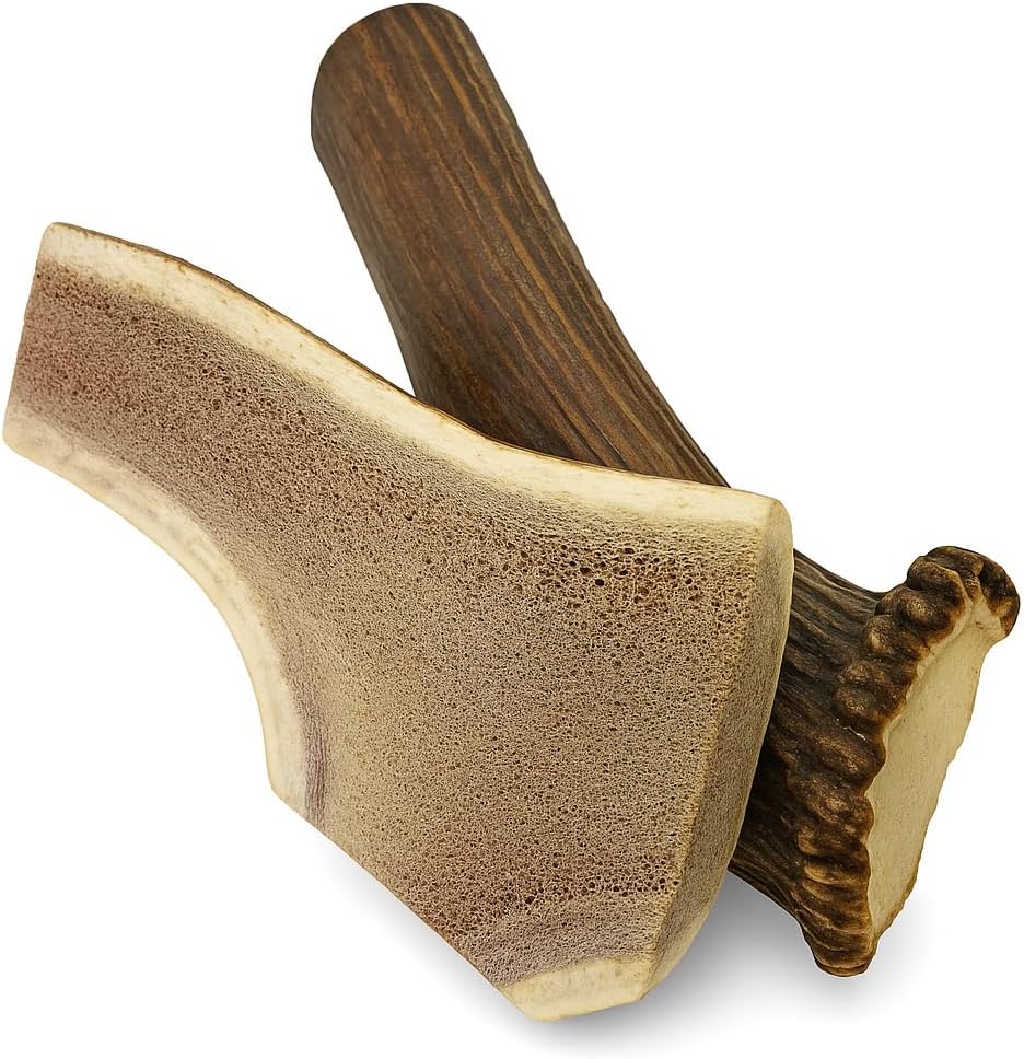 WhiteTail Naturals - (2 Pack- Extra Large - Split Elk Antlers for Large Dogs (XL) - Antler Dog Chews - Naturally Shed, Elk Horn Chew Bone for Aggressive Chewers