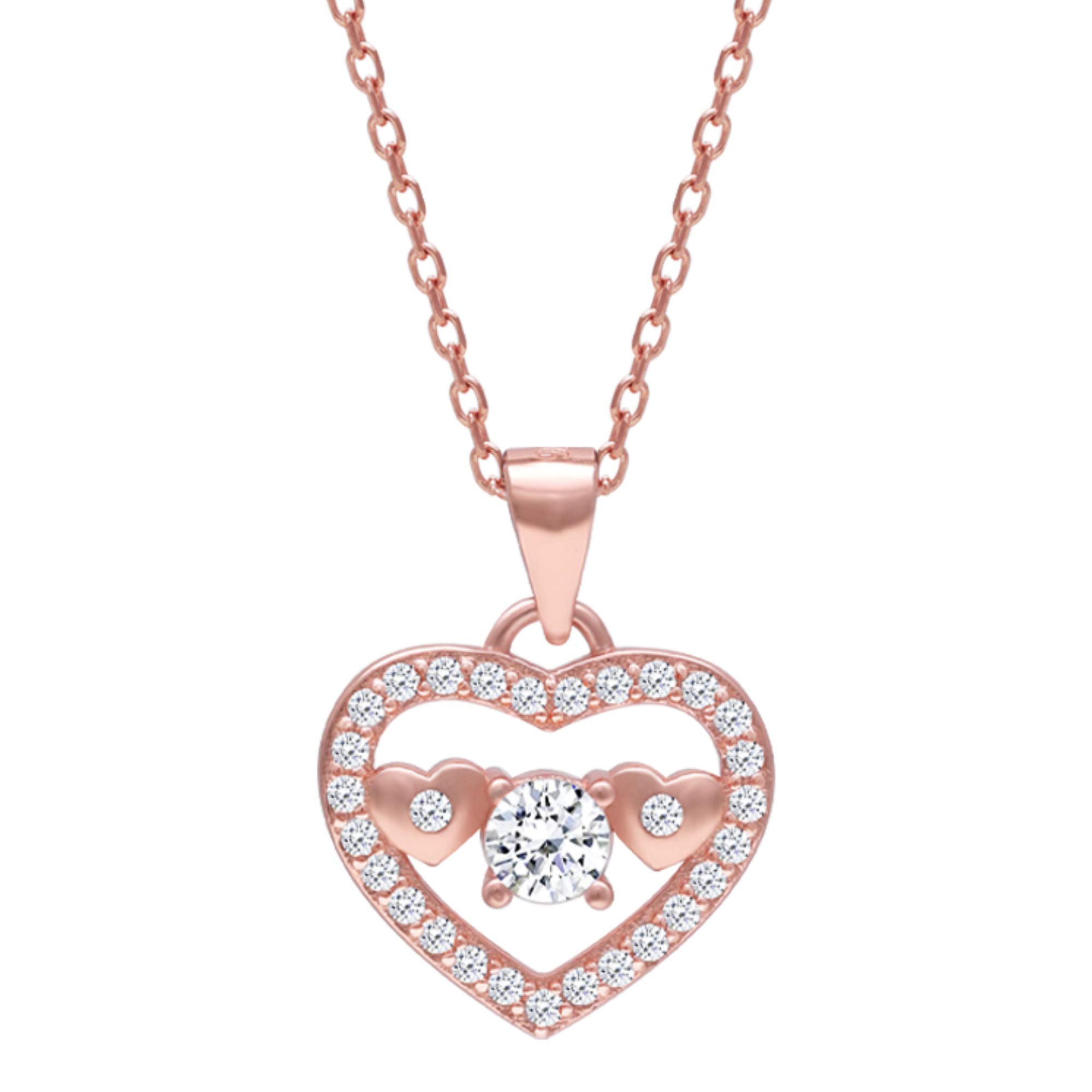 GIVA 925 Silver Rose Gold Anushka Sharma Love Heart Necklace with Link Chain | Gifts for Girlfriend, Gifts for Women and Girls |With Certificate of Authenticity and 925 Stamp | 6 Month Warranty* (B08Z3LG8T9) Amazon Price History, Amazon Price Tracker