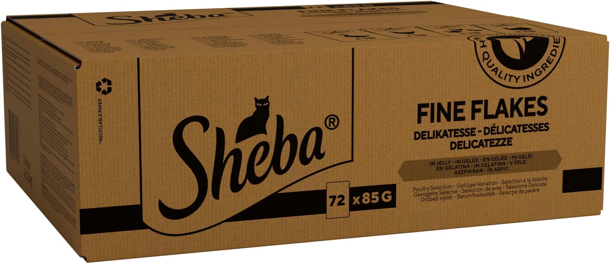 Sheba Fine Flakes Wet Cat Food Pouches MultiPack Succulent Collection