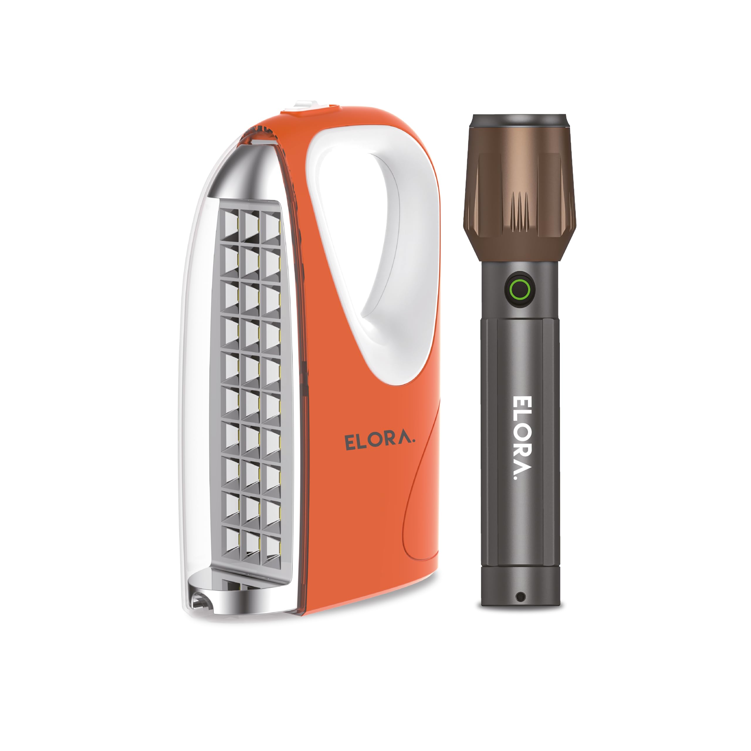 ELORA EFFICIENT-EFFECTIVE-ELEGANT Emergency Light 24LED + flashlight combo pack